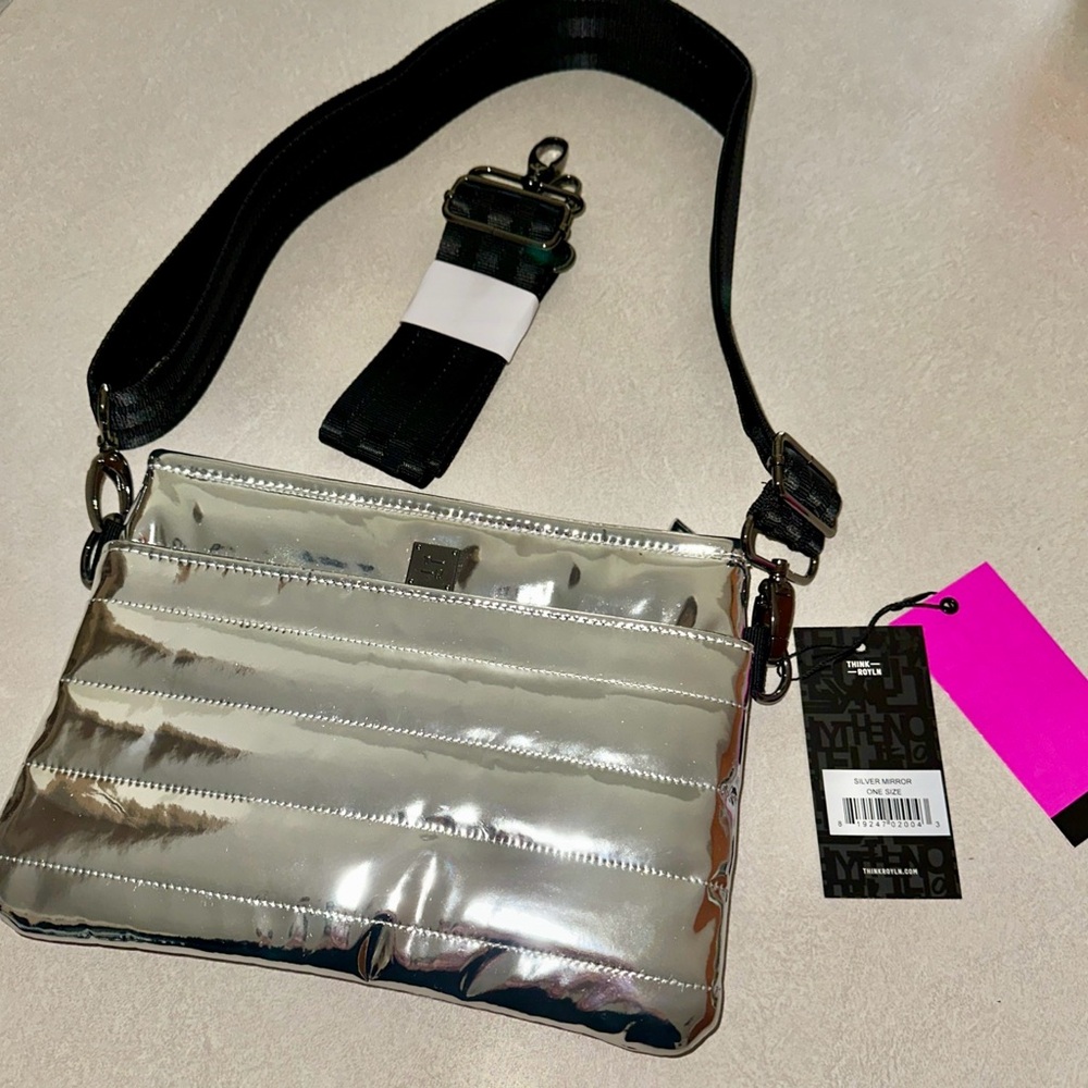 THINK ROYLN Bum Bag 2.0 - Silver Mirror - New with Tags